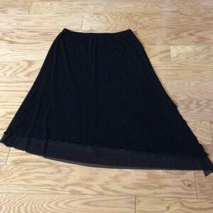 L Chico’s Elegant Black Asymmetrical Skirt